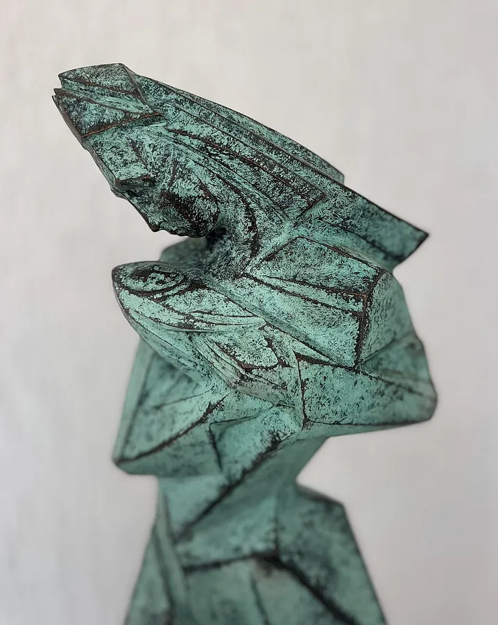 Image of MOTHERHOOD by Roman Kykta, size: 660/150/120 мм, made of Bronze, granite, Sculpture Exhibition plastic arts medium, from Lviv, priced at $15000