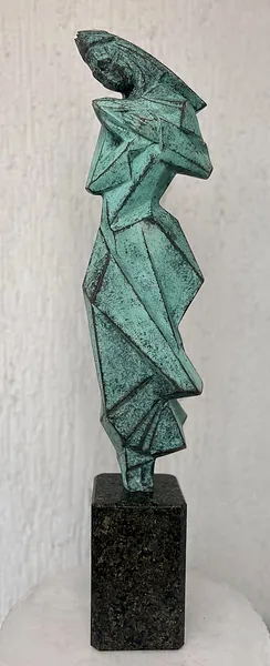 Image of MOTHERHOOD by Roman Kykta, size: 660/150/120 мм, made of Bronze, granite, Sculpture Exhibition plastic arts medium, from Lviv, priced at $15000 Photo 2 of 5.