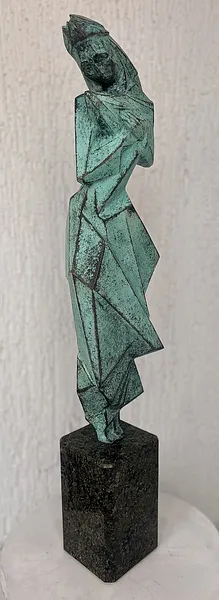 Image of MOTHERHOOD by Roman Kykta, size: 660/150/120 мм, made of Bronze, granite, Sculpture Exhibition plastic arts medium, from Lviv, priced at $15000 Photo 3 of 5.