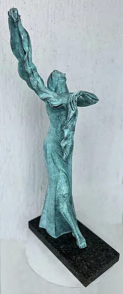 Image of DANCE OF SOLOMEA by Roman Kykta, size: 680/290/200 мм, made of Bronze, granite, Sculpture Exhibition plastic arts medium, from Lviv, priced at $13000 Photo 4 of 4.
