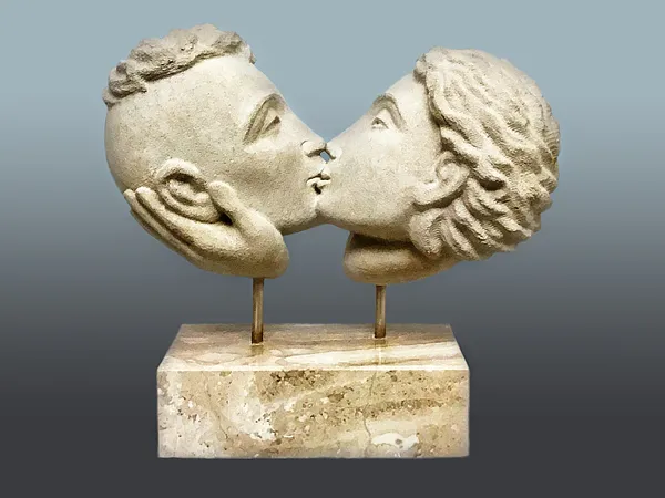 Image of LIPS TALK by Roman Kykta, size: 4600/4200/2000 мм, made of Limestone, marble, Sculpture Exhibition plastic arts medium, from Lviv, priced at $15000 Photo 4 of 4.