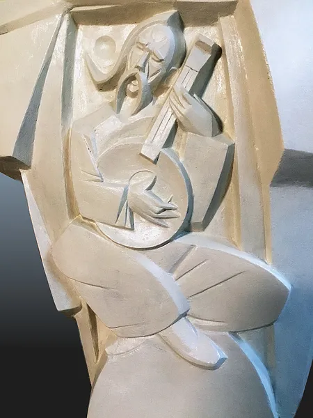 Image of KOBZARSKA POKROVA by Roman Kykta, size: 1200/800/300 мм, made of Concrete stained, Sculpture Exhibition plastic arts medium, from Lviv, priced at $15000 Photo 3 of 3.