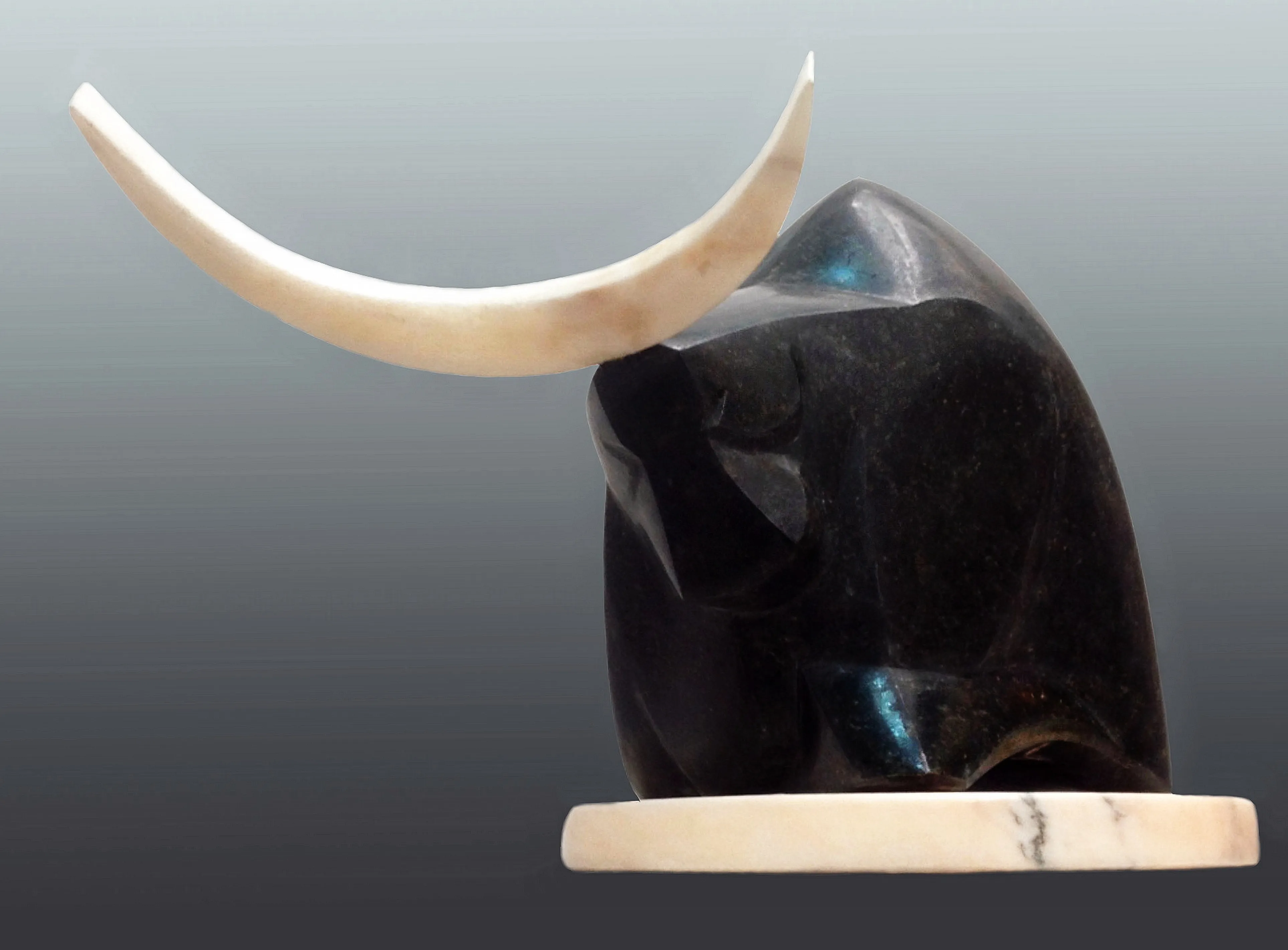 Image of NIGHT by Roman Kykta, size: 550/400/350 мм, made of Gabbro, Sculpture Exhibition Plastic Art medium Photo 1 of 4.