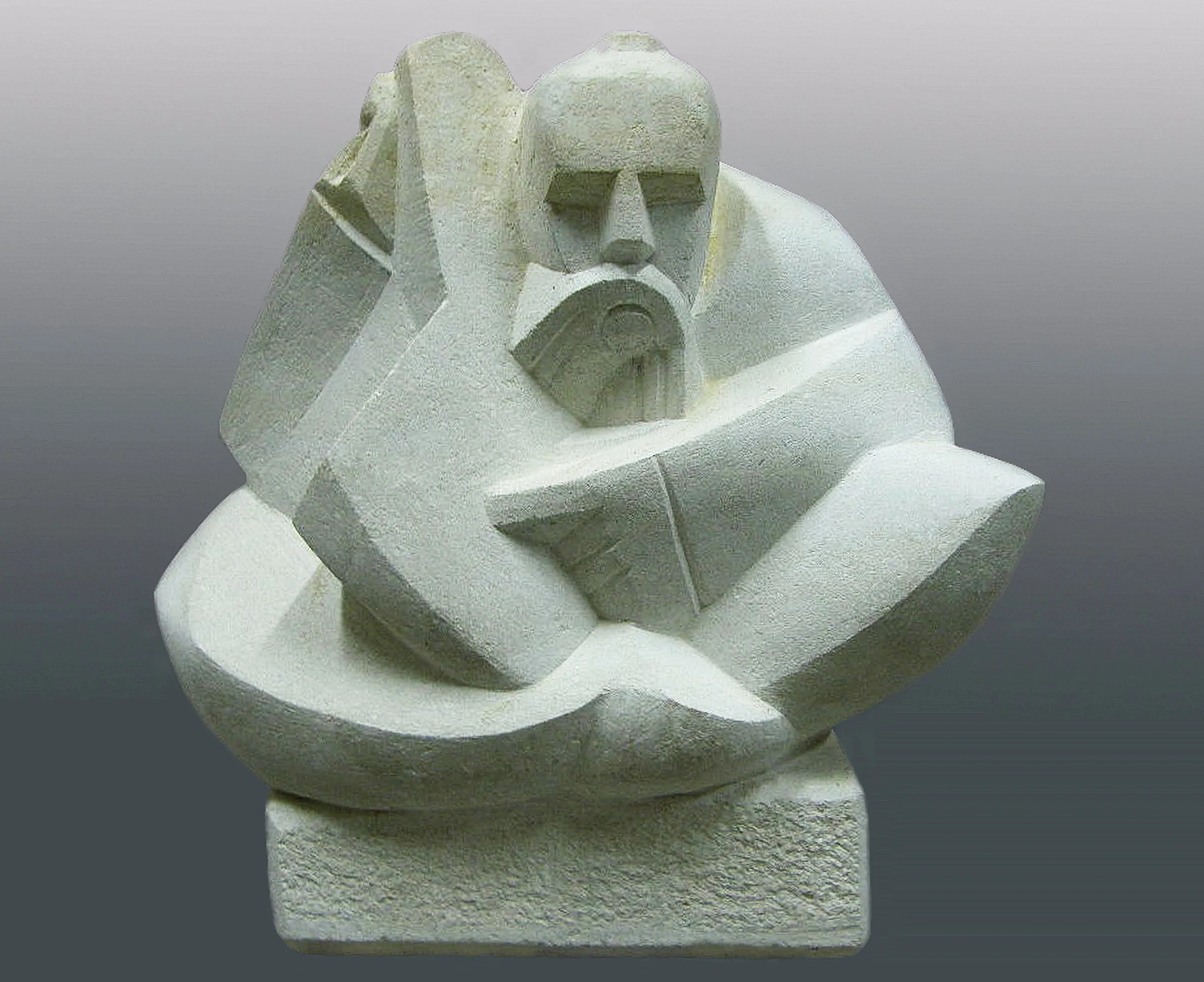 Image of DUMA (an epic folk ballad) by Roman Kykta, size: 400/400/250 мм, made of Limestone, Sculpture Exhibition Plastic Art medium