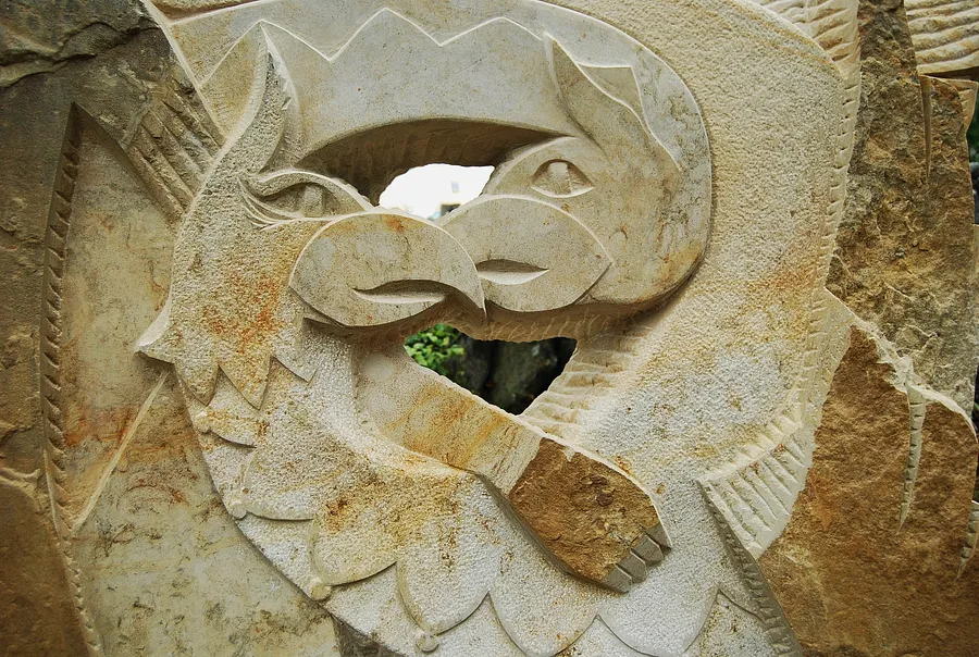 Image of PAINTING by Roman Kykta, size: 1700/1600/300 мм, made of Sandstone, Sculpture Symposiums medium, from village Busha, Yampil district, Vinnytsia region. Photo 1 of 2.