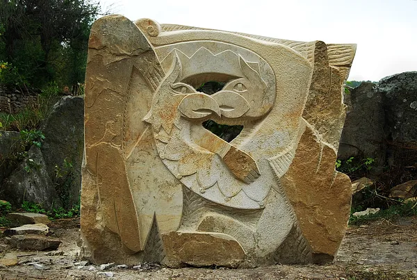 Image of PAINTING by Roman Kykta, size: 1700/1600/300 мм, made of Sandstone, Sculpture Symposiums medium, from village Busha, Yampil district, Vinnytsia region. Photo 2 of 2.