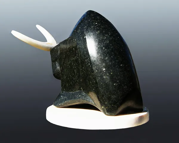 Image of NIGHT by Roman Kykta, size: 550/400/350 мм, made of Gabbro, Sculpture Exhibition Plastic Art medium Photo 3 of 4.