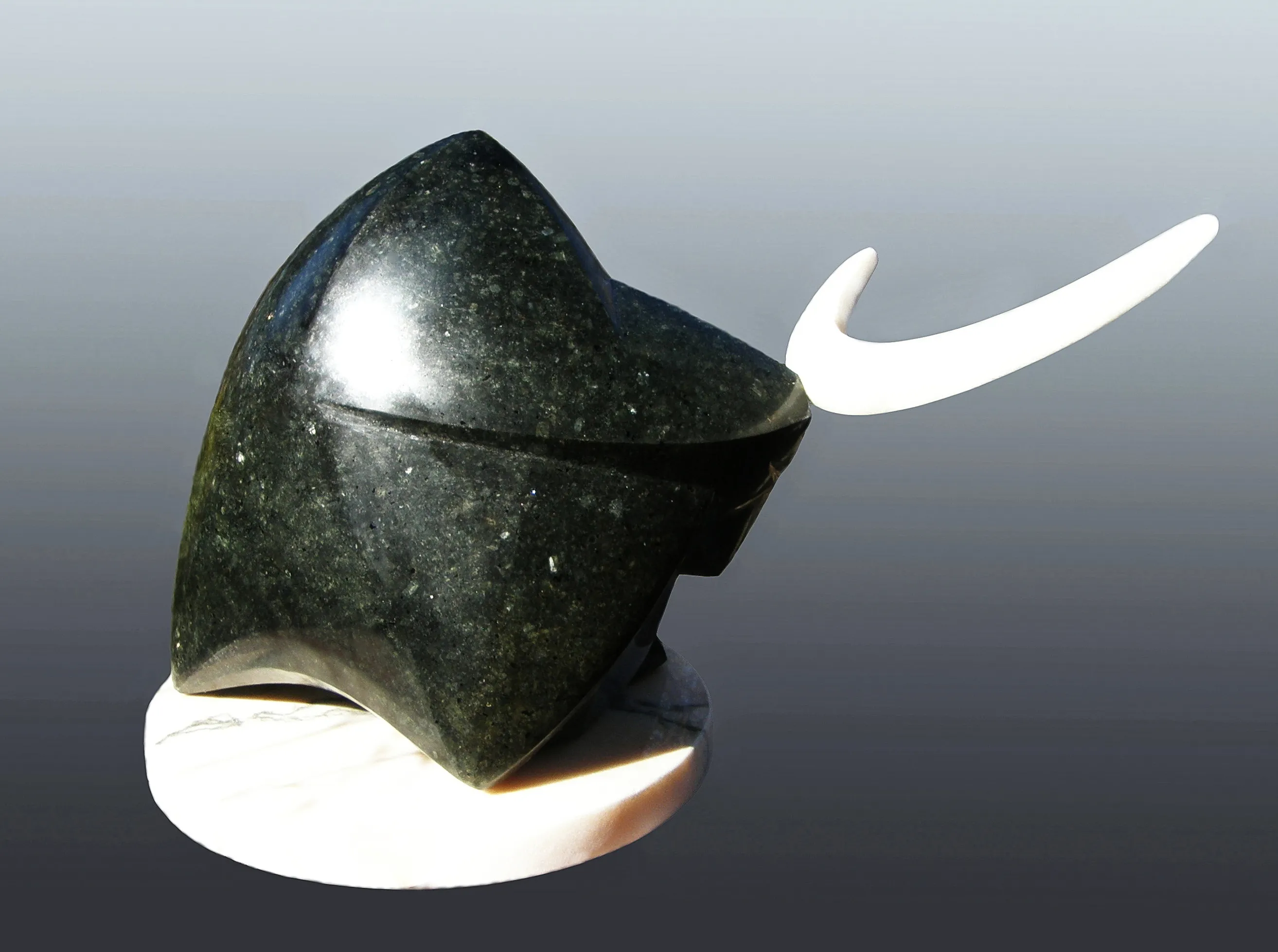 Image of NIGHT by Roman Kykta, size: 550/400/350 мм, made of Gabbro, Sculpture Exhibition Plastic Art medium Photo 4 of 4.