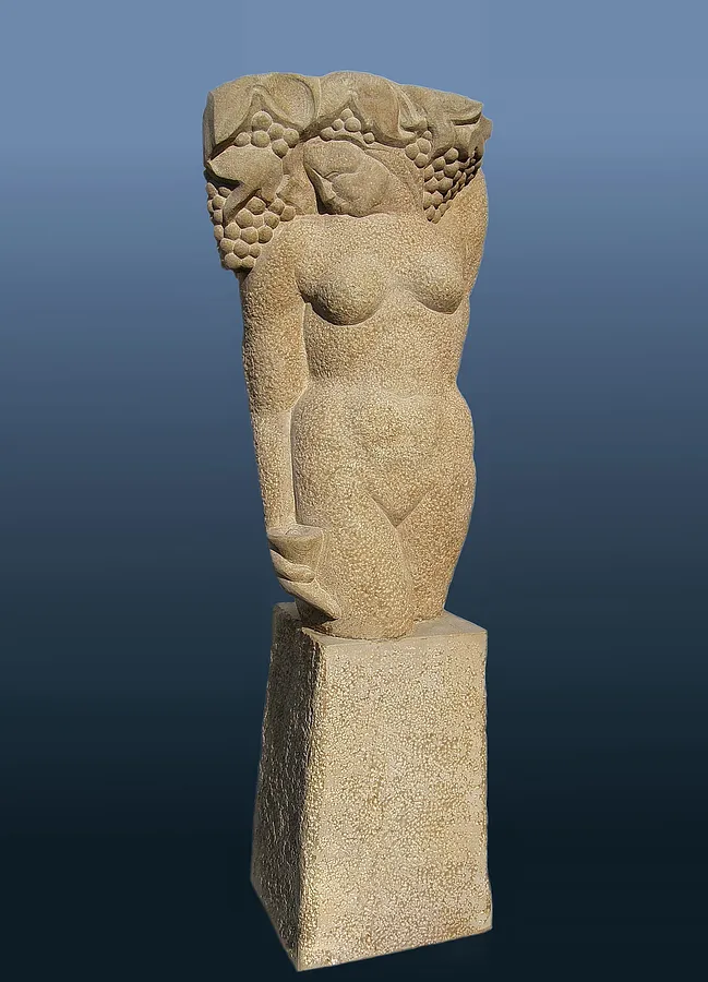 Image of BACCHANTE by Roman Kykta, size: 1500/600/400 мм, made of Sandstone, Sculpture Exhibition Plastic Art medium