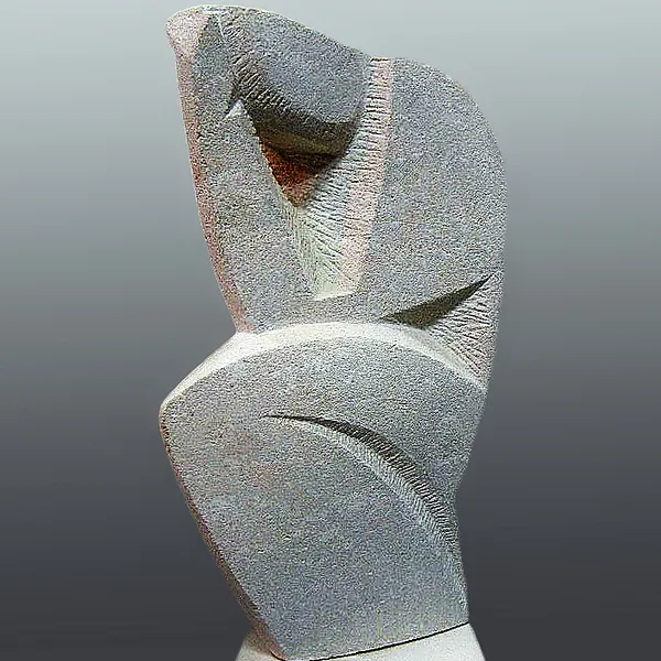 Image of THINKER by Roman Kykta, size: 600/300/200 мм, made of Limestone, Sculpture Exhibition Plastic Art medium