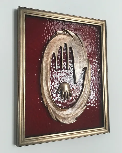 Image of TO BE ABLE TO LIVE by Roman Kykta, size: 240/330 мм, made of Bronze, glass, Sculpture Exhibition plastic arts medium Photo 2 of 3.