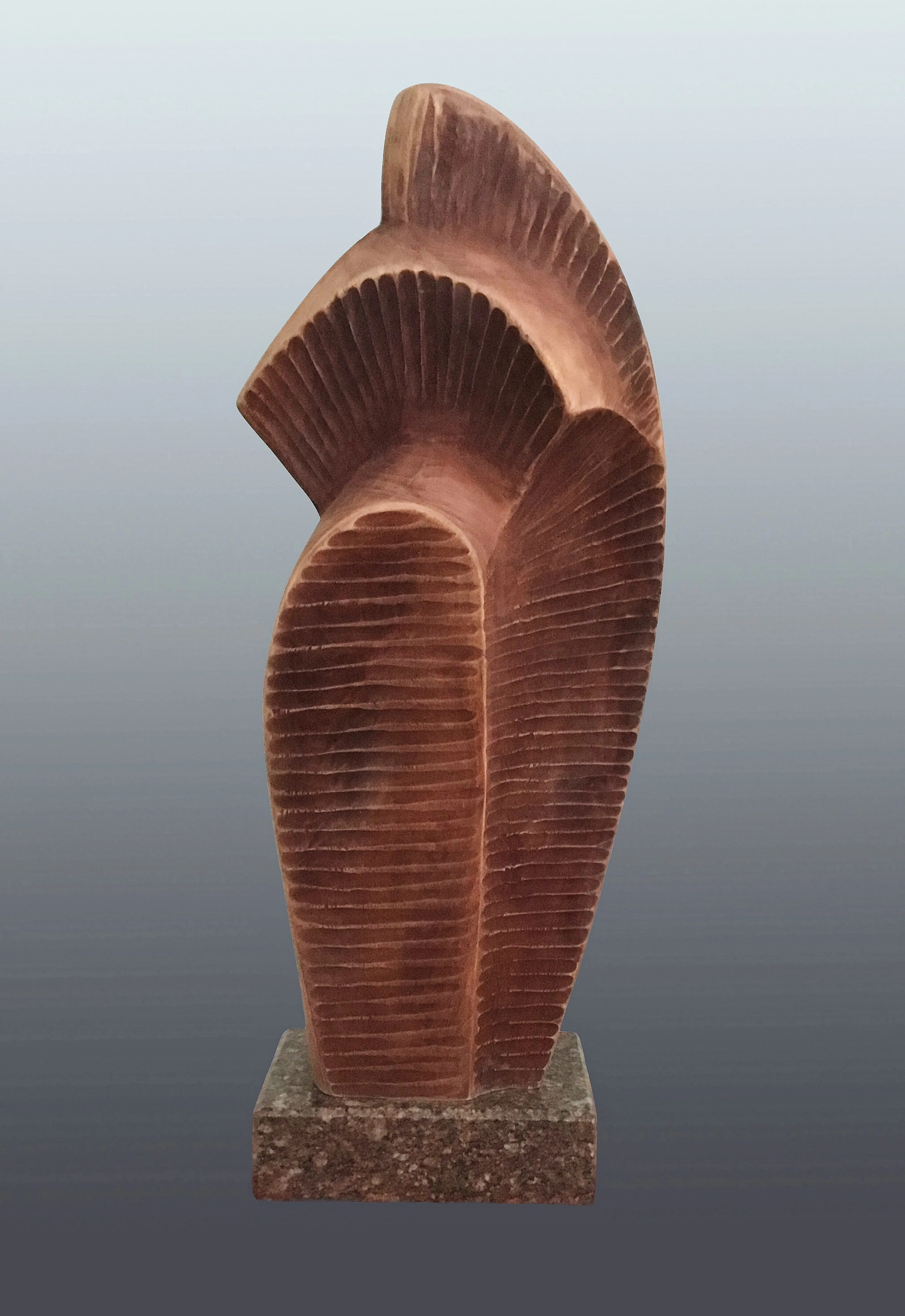 Image of LEMKO MADONNA by Roman Kykta, size: 570/220/150 мм, made of Wood, granite, Sculpture Exhibition plastic arts medium Photo 1 of 3.