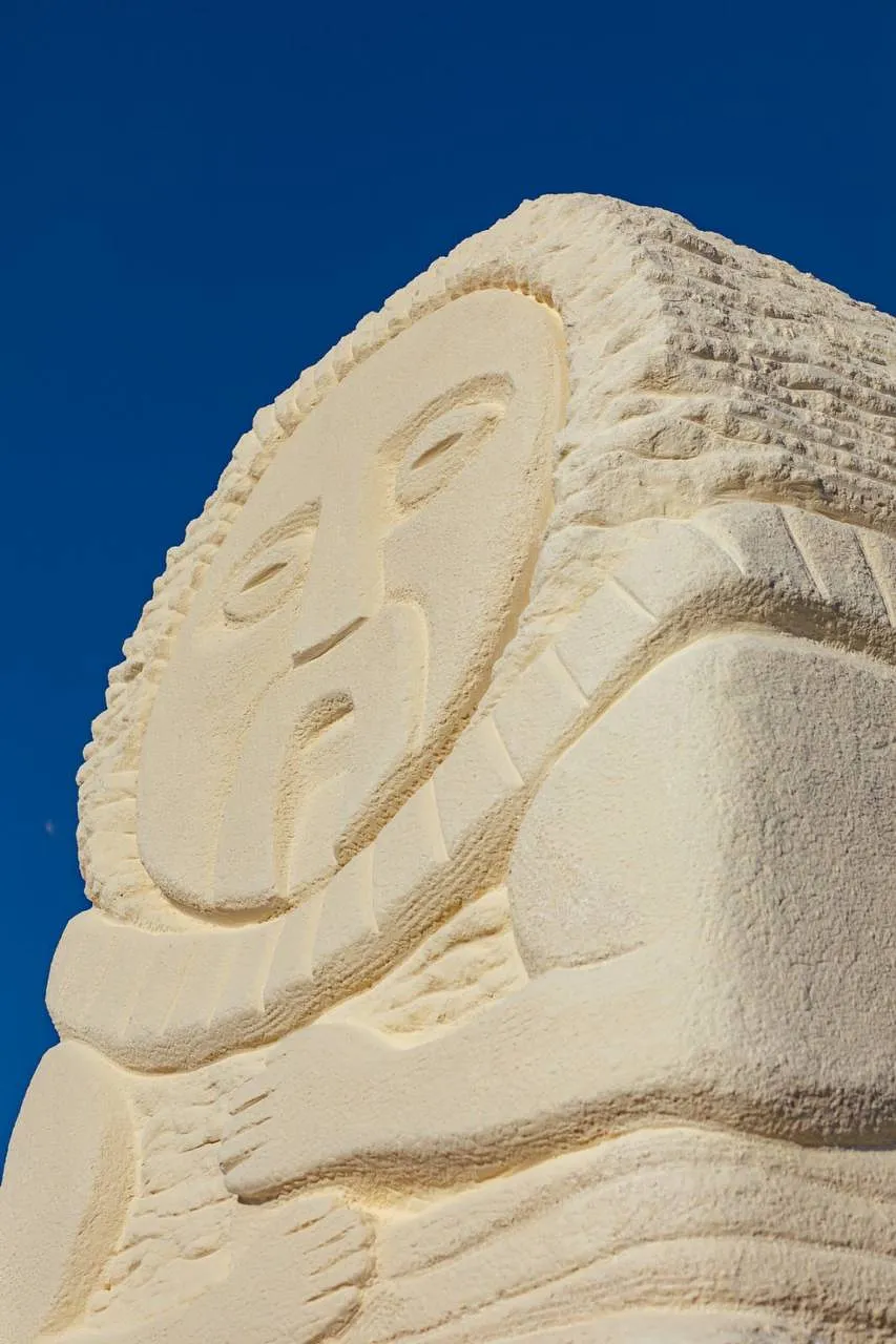 Image of MAMAI by Roman Kykta, size: 3500/1000/700 мм, made of Limestone, Sculpture Symposiums medium, from Volya Yakubova village, Lviv region. Photo 1 of 7.