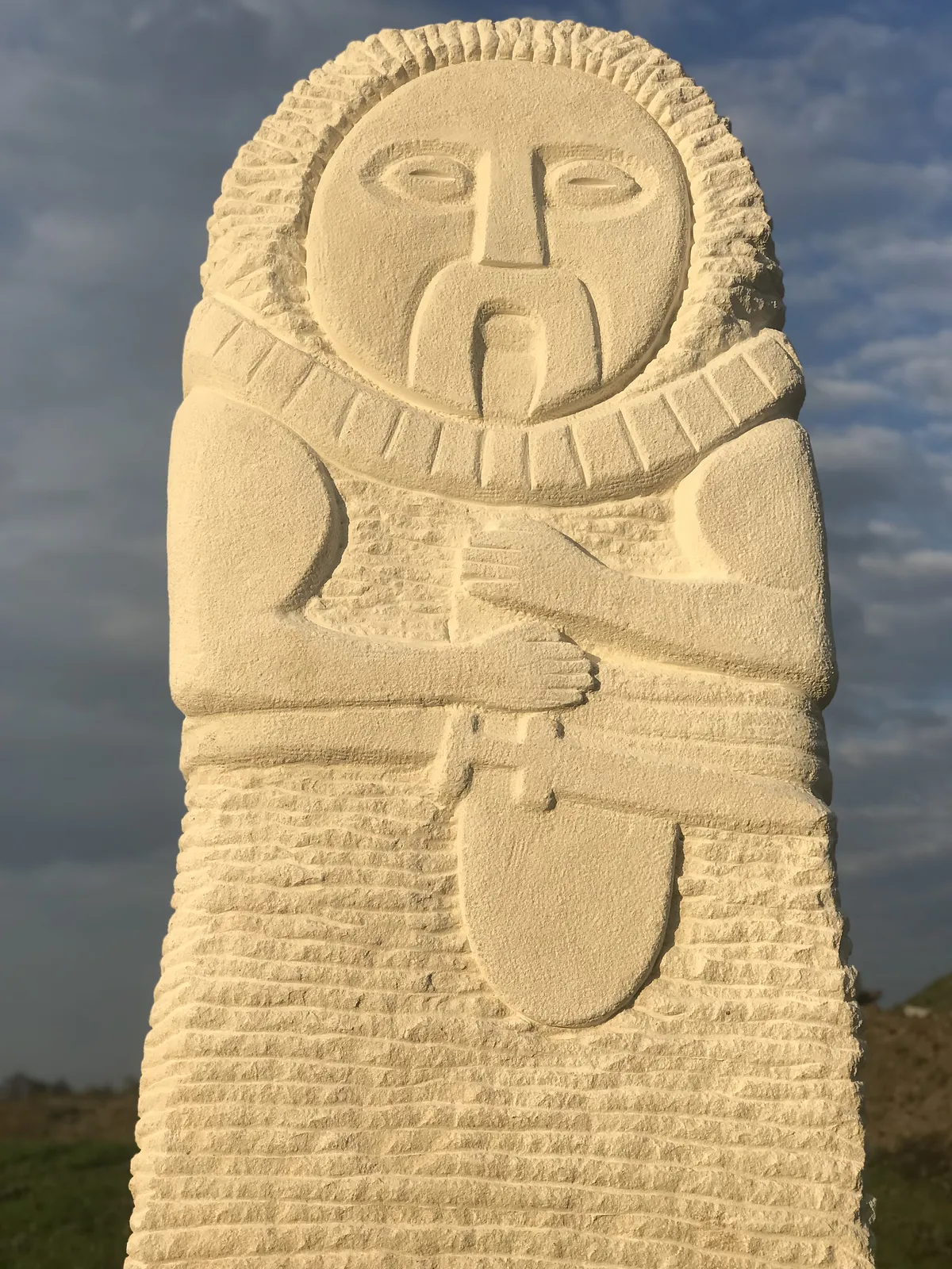 Image of MAMAI by Roman Kykta, size: 3500/1000/700 мм, made of Limestone, Sculpture Symposiums medium, from Volya Yakubova village, Lviv region. Photo 4 of 7.