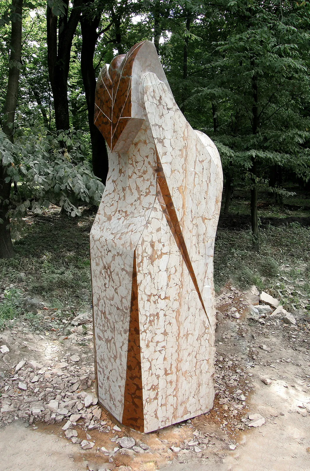 Image of SPROUT by Roman Kykta, size: 2700/1000/1000 мм, made of Marble, Sculpture Symposiums medium, from Bucha, Kyiv region. Photo 4 of 4.