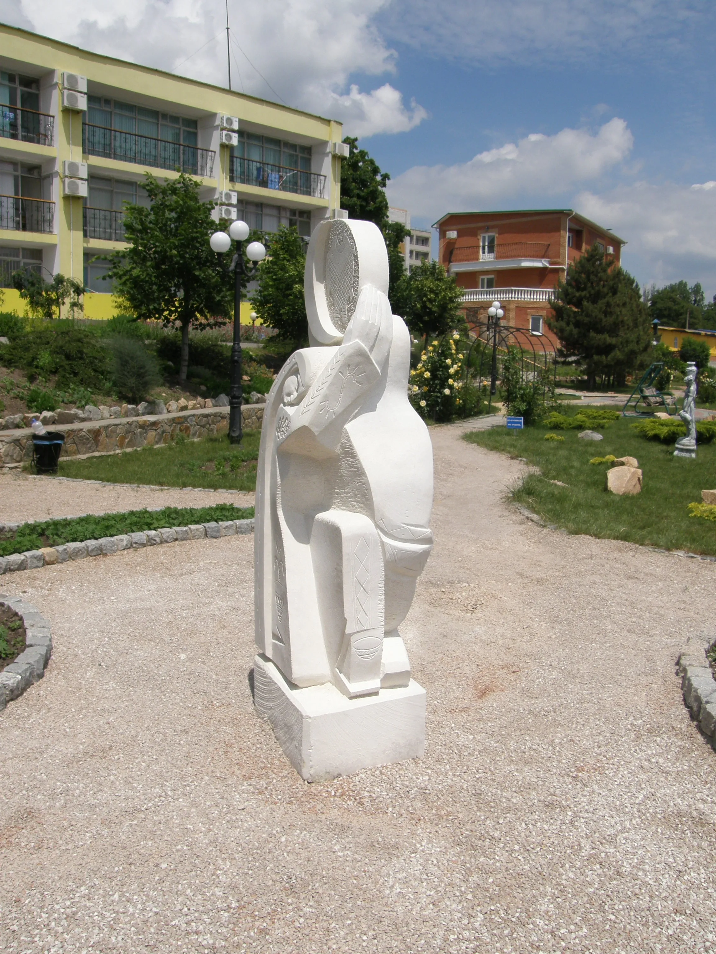 Image of ANCIENT RITUAL by Roman Kykta, size: 1900/600/350 мм , made of Limestone, Sculpture Symposiums medium, from City: Prymorske, Zaporizhia region. Photo 4 of 6.