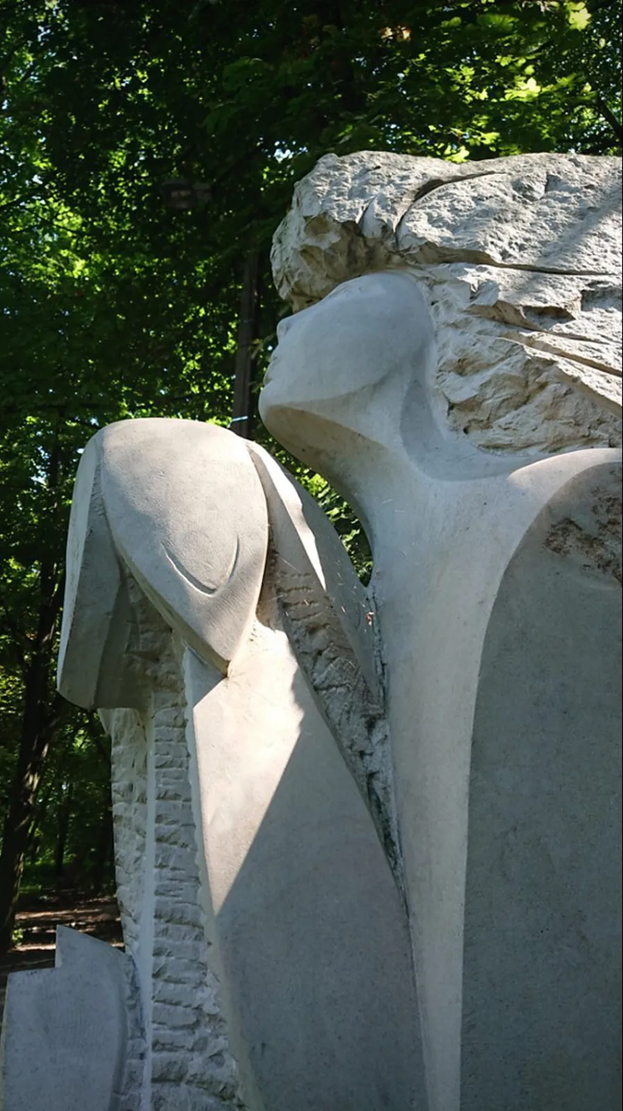Image of PRAYER by Roman Kykta, size: 2500/1500/600 мм , made of Sandstone, Sculpture Symposiums medium, from Kryzhopil city, Vinnytsia region. Photo 4 of 4.