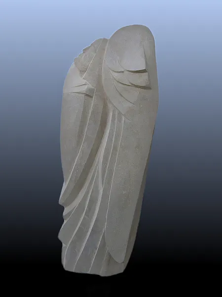Image of GUARDIAN by Roman Kykta, size: 2600/1100/1000 мм, made of Limestone, Sculpture Symposiums medium, from City: Truskavets, Lviv region. Photo 3 of 3.