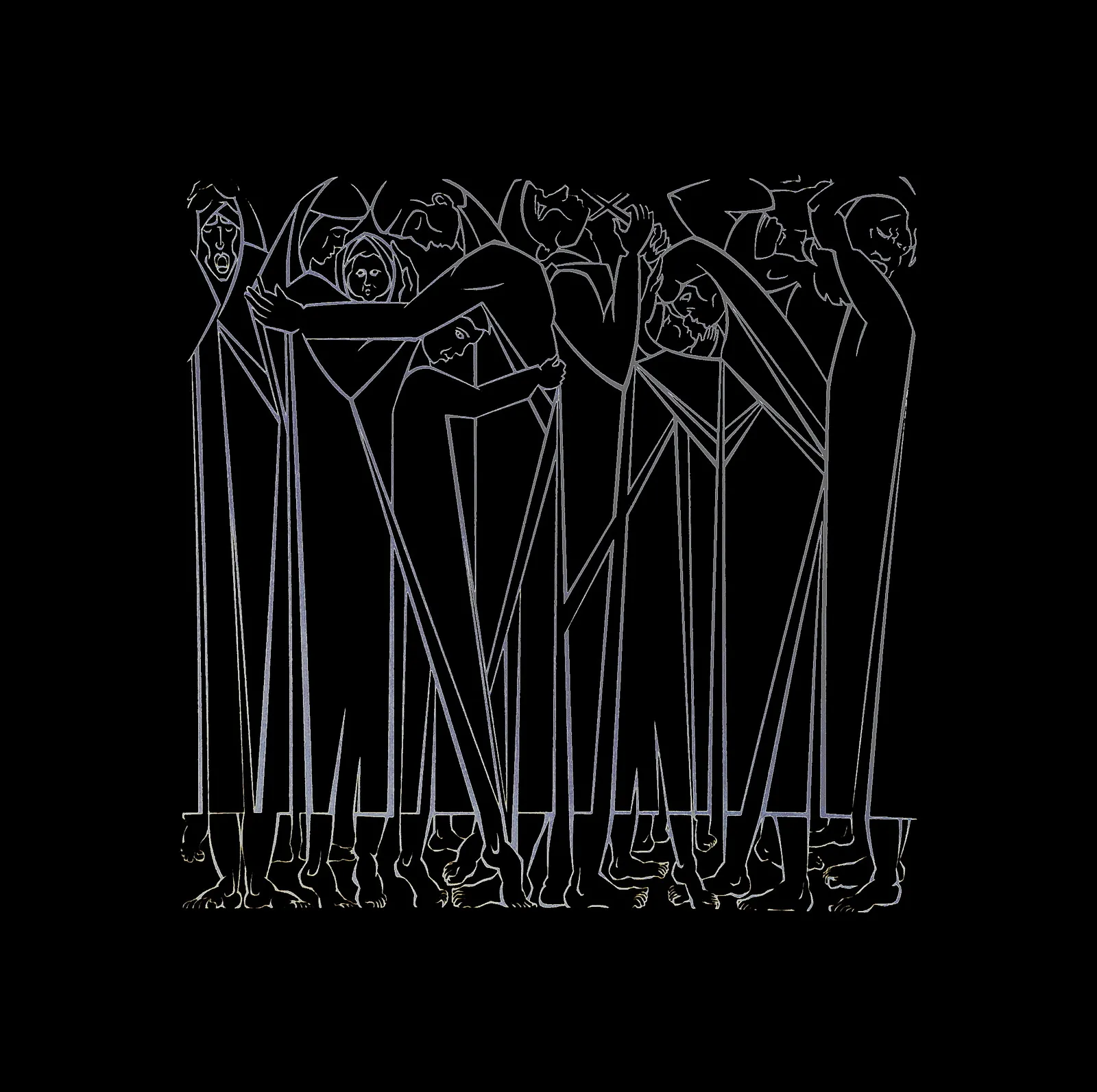 Image of IN MEMORY OF THE REPRESSED by Roman Kykta, size: 2100/2100 мм, made of Silk screen printing, Graphics medium, from Lviv Photo 3 of 8.