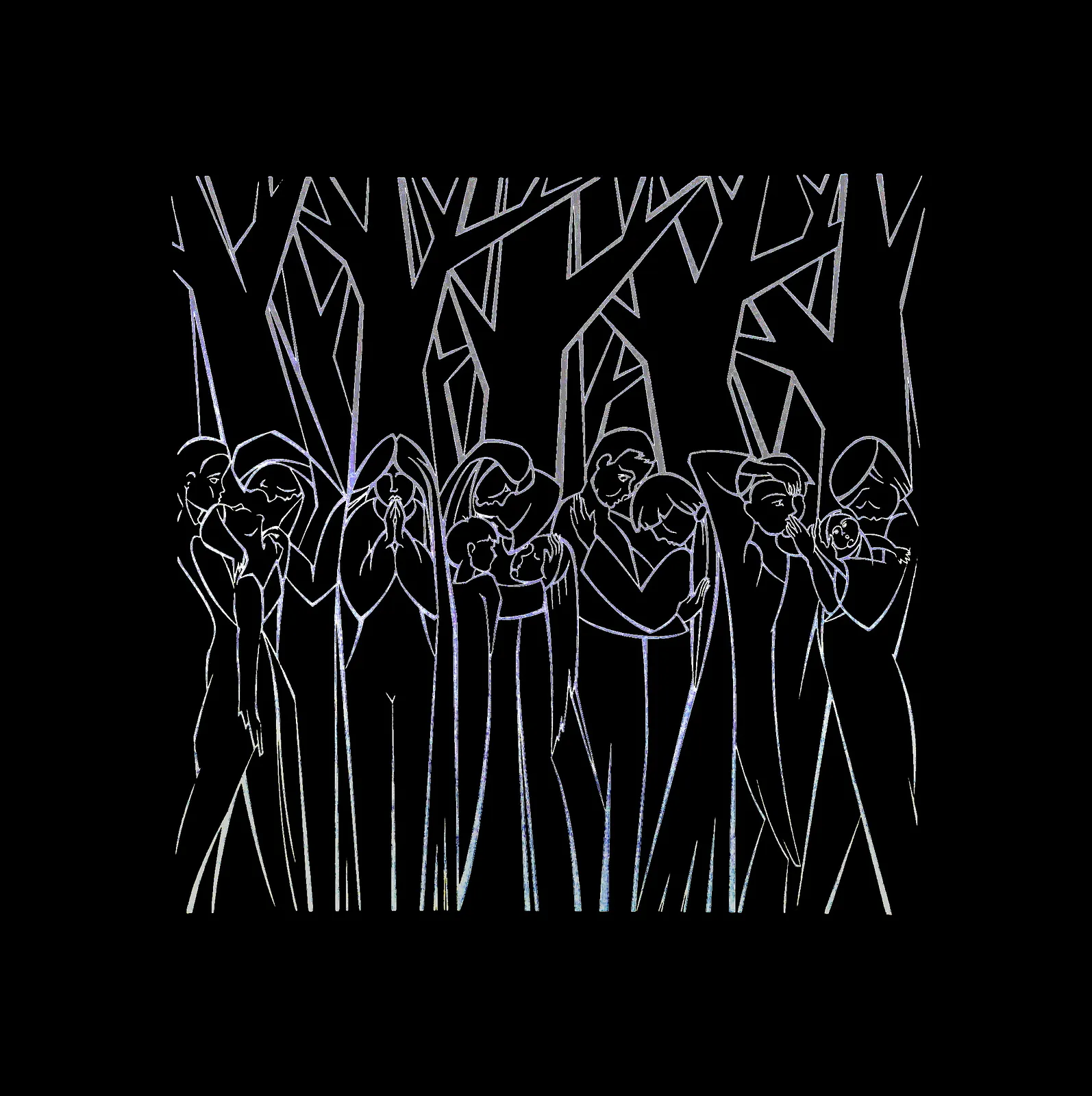 Image of IN MEMORY OF THE REPRESSED by Roman Kykta, size: 2100/2100 мм, made of Silk screen printing, Graphics medium, from Lviv Photo 6 of 8.