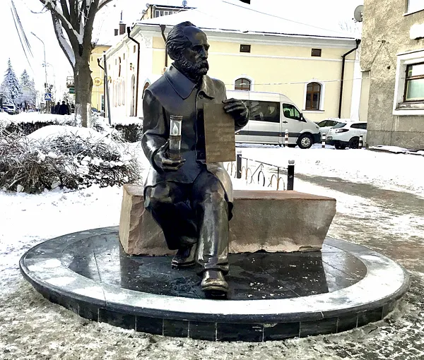 Зображення "Пам'ятник "ЙОГАНУ ЗЕГУ"" від Роман Кикта, розмір: 1600/1500/1000 мм, матеріали: Полістоун тонований, пісковик, габро., медіум: Скульптура Пам'ятники , місто:  м. Борислав, Львівська обл. Фото 3 з 4.
