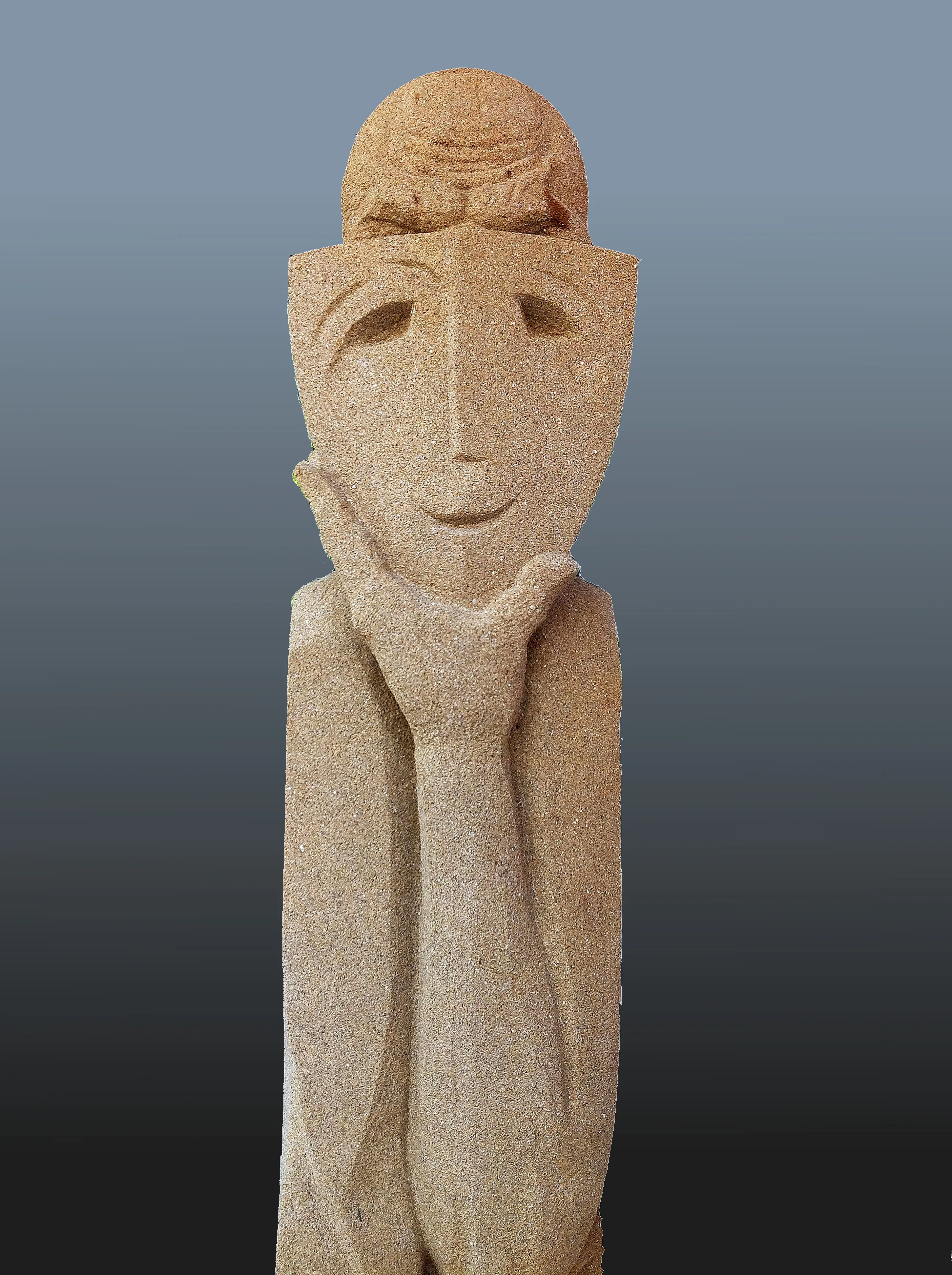 Image of POLITICIAN by Roman Kykta, size: 1800/300/250 мм, made of Sandstone, Sculpture Symposiums medium, from City of Kaiserslautern, Germany Photo 1 of 4.