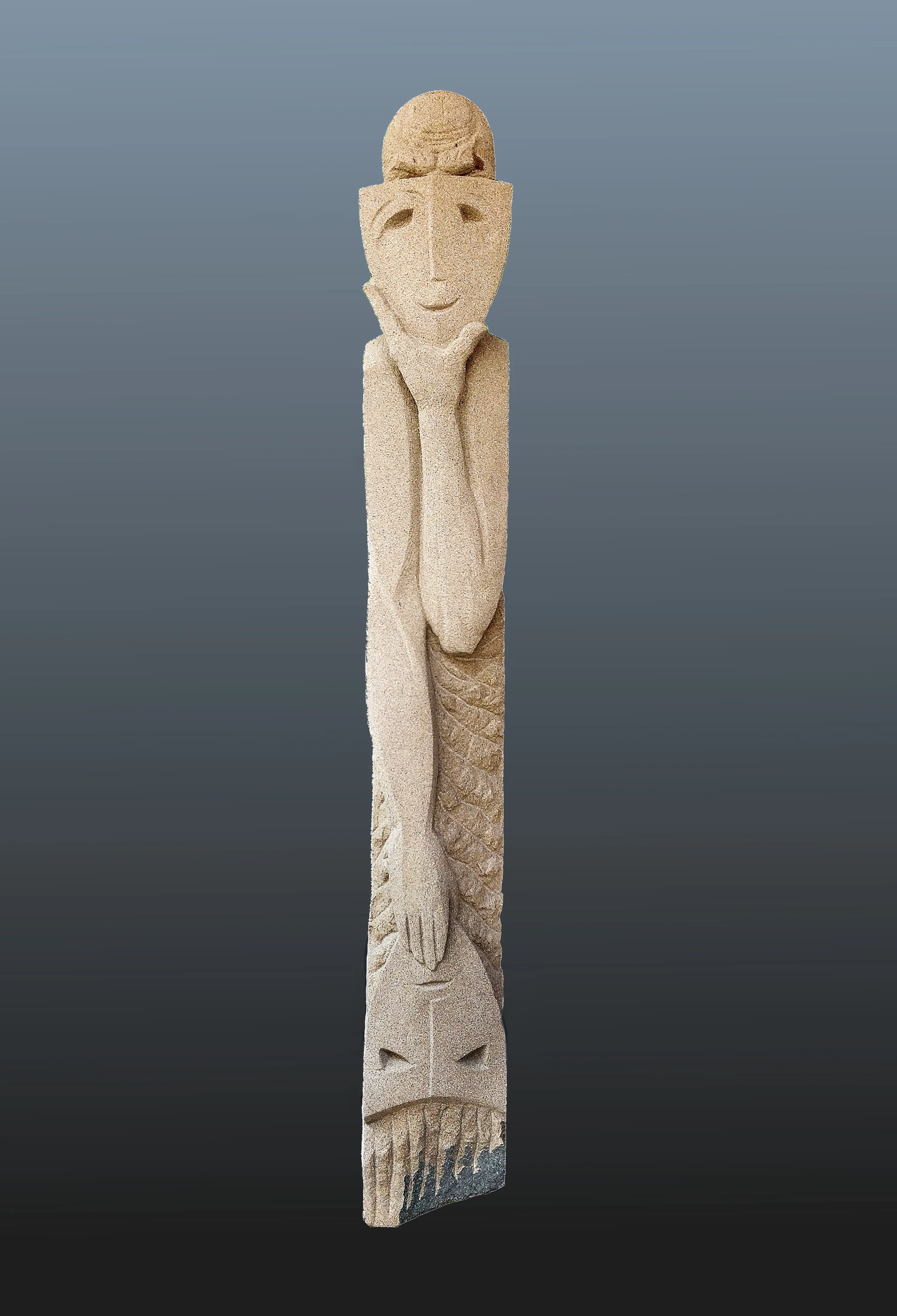 Image of POLITICIAN by Roman Kykta, size: 1800/300/250 мм, made of Sandstone, Sculpture Symposiums medium, from City of Kaiserslautern, Germany Photo 2 of 4.
