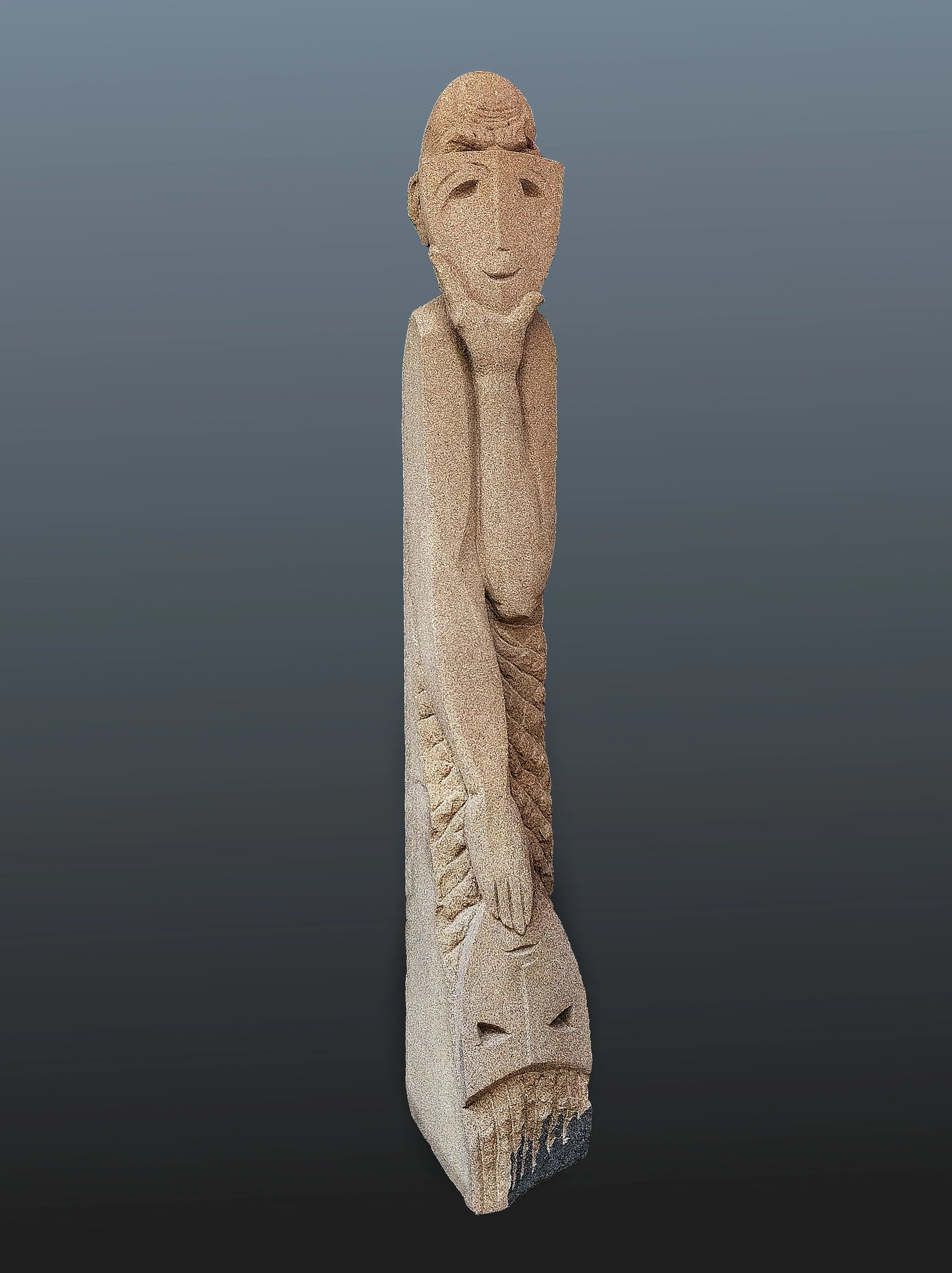 Image of POLITICIAN by Roman Kykta, size: 1800/300/250 мм, made of Sandstone, Sculpture Symposiums medium, from City of Kaiserslautern, Germany Photo 3 of 4.