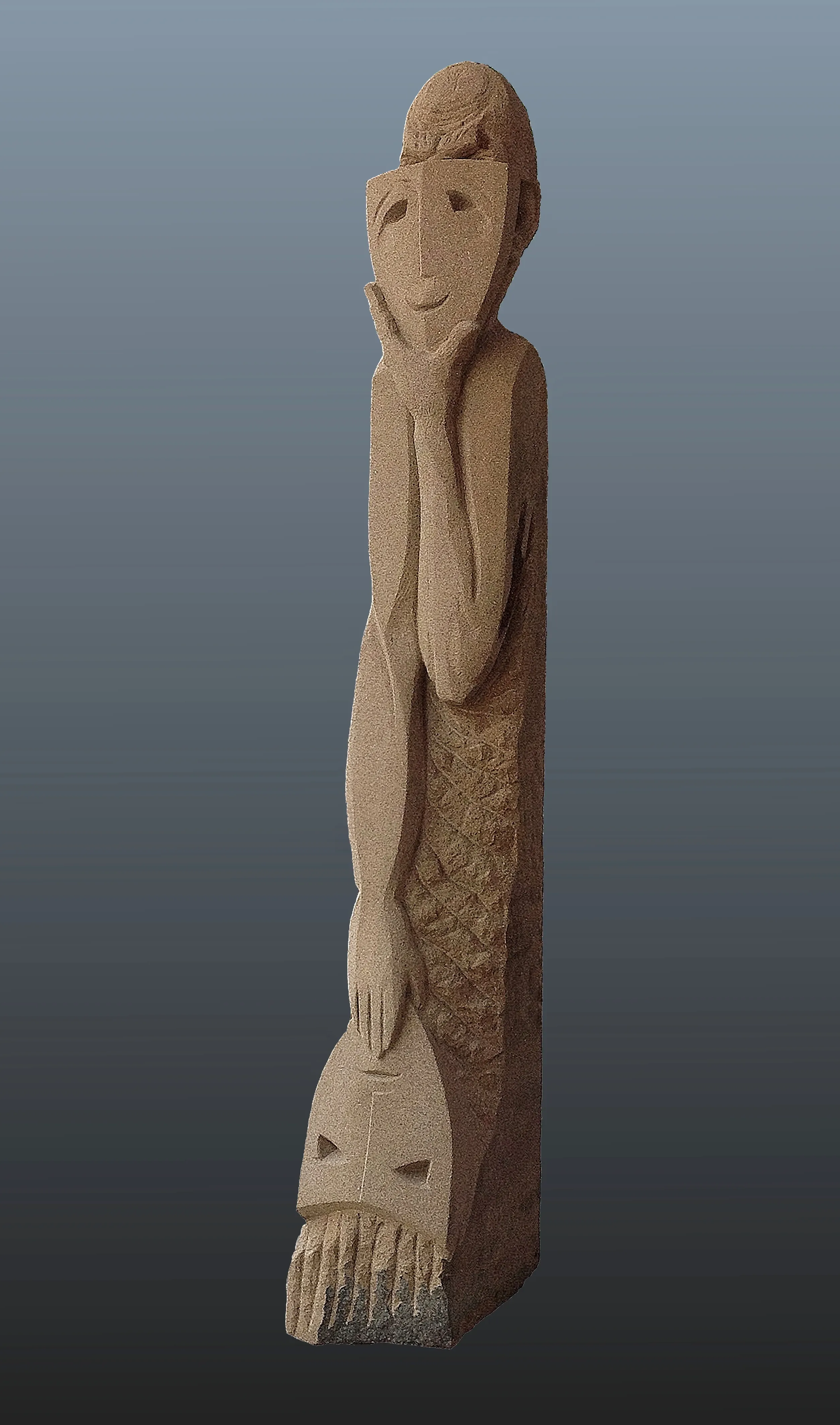 Image of POLITICIAN by Roman Kykta, size: 1800/300/250 мм, made of Sandstone, Sculpture Symposiums medium, from City of Kaiserslautern, Germany Photo 4 of 4.
