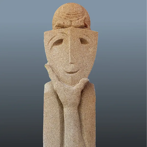 Image of POLITICIAN by Roman Kykta, size: 1800/300/250 мм, made of Sandstone, Sculpture Symposiums medium, from City of Kaiserslautern, Germany